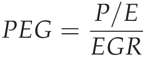 PEG ratio formula