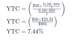 ytc example calculation